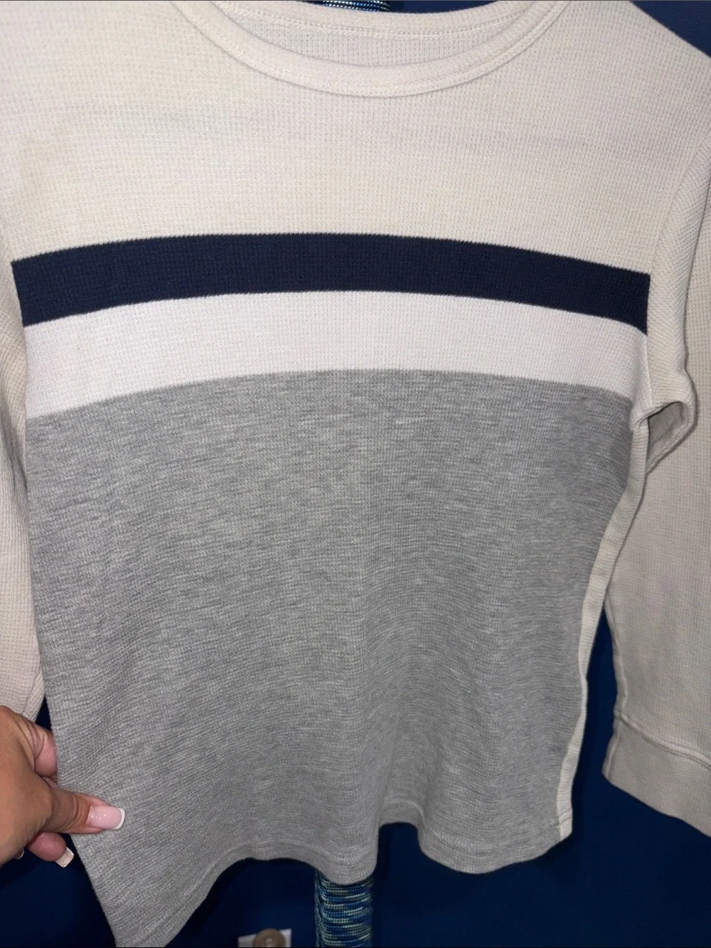 Children’s Place- Colorblock Thermal Shirt Size 7/8